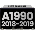 Ecrã LCD Completo para MacBook Pro 15" A1990 (2018-2019) (OEM Usado: Grau B) (Silver)