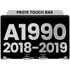 Ecrã LCD Completo para MacBook Pro 15" A1990 (2018-2019) (OEM Usado: Grau B) (Silver)