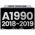 Ecrã LCD Completo para MacBook Pro 15" A1990 (2018-2019) (OEM Usado: Grau A) (Silver)