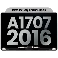 Ecrã LCD Completo para MacBook Pro 15" A1707 (2016-2017) (OEM Usado: Grau B) (Cinzento Sideral)
