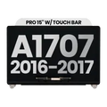 Ecrã LCD Completo para MacBook Pro 15" A1707 (2016-2017) (OEM Usado: Grau A) (Silver)
