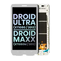Ecrã LCD com Aro para Motorola Droid Ultra (XT1080 / 2013) / Droid Maxx (XT1080M / 2013) (OEM Original) (White)