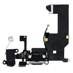 Flex de Conector de Carga para iPhone 5 (Cinzento Sideral)
