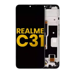Ecrã LCD com Aro para Realme C31 (Recondicionado) (Todas as Cores)