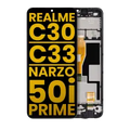 Ecrã LCD com Aro para Realme C30 / C33 / Narzo 50i Prime (Recondicionado) (Todas as Cores)