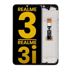 Ecrã LCD com Aro para Realme 3 / 3i (Recondicionado) (Todas as Cores)