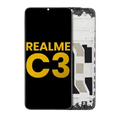 Ecrã LCD com Aro para Realme C3 (Recondicionado) (Todas as Cores)