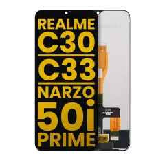Ecrã LCD sem Aro para Realme C30 / C33 / Narzo 50i Prime (Recondicionado) (Todas as Cores)
