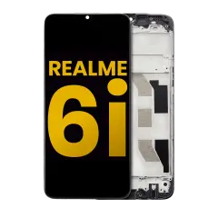 Ecrã LCD com Aro para Realme 6i (Recondicionado) (Todas as Cores)