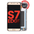 Ecrã OLED com Aro para Samsung Galaxy S7 Edge G935A (North American Version) (Compatível Plus) (Gold Platinum)