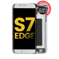 Ecrã OLED com Aro para Samsung Galaxy S7 Edge G935A (North American Version) (Recondicionado) (Silver)