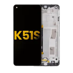 Ecrã LCD com Aro para LG K51S (Recondicionado) (Todas as Cores)