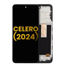 Ecrã LCD com Aro para Boost Mobile Celero 5G (2024) (Recondicionado) (Todas as Cores)