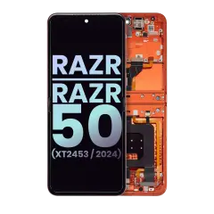 Main Ecrã OLED para Motorola Razr / Razr 50 (XT2453 / 2024) (OEM Original) (Spritz Orange)