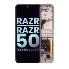 Main Ecrã OLED para Motorola Razr / Razr 50 (XT2453 / 2024) (OEM Original) (Beach Sand)
