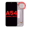 Ecrã OLED com Aro para Samsung Galaxy A54 5G (A546 / 2023) (US & International Version) (Compatível Plus) (White)