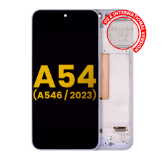 Ecrã OLED com Aro para Samsung Galaxy A54 5G (A546 / 2023) (US & Internationa Versionl) (Recondicionado) (Violet)