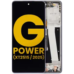 Ecrã LCD com Aro para Motorola Moto G Power 5G (XT2515 / 2025) (Recondicionado) (Slate Gray)