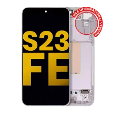 Ecrã OLED com Aro para Samsung Galaxy S23 FE 5G (US & International Version) (Recondicionado) (Mint / Cream / Purple / Indigo / Tangerine)