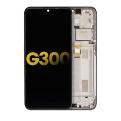 Ecrã LCD com Aro para Nokia G300 (Recondicionado) (Meteor Grey)