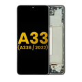 Ecrã LCD com Aro para Samsung Galaxy A33 5G (A336 / 2022) (Recondicionado) (Black)