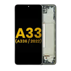 Ecrã LCD com Aro para Samsung Galaxy A33 5G (A336 / 2022) (Recondicionado) (Black)