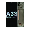 Ecrã OLED com Aro para Samsung Galaxy A33 5G (A336 / 2022) (Service Pack) (Awesome White)