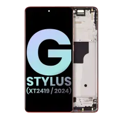 Ecrã OLED com Aro para Motorola Moto G Stylus 5G (XT2419 / 2024) (OEM Original) (Scarlet Wave)