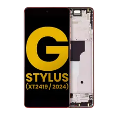 Ecrã OLED com Aro para Motorola Moto G Stylus 5G (XT2419 / 2024) (Recondicionado) (Scarlet Wave)