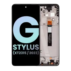 Ecrã LCD com Aro para Motorola Moto G Stylus 5G (XT2315 / 2023) (OEM Original) (Cosmic Black)
