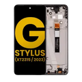 Ecrã LCD com Aro para Motorola Moto G Stylus 5G (XT2315 / 2023) (Recondicionado) (Cosmic Black)