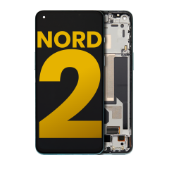 Ecrã OLED com Aro para OnePlus Nord 2 5G (Recondicionado) (Green Wood)