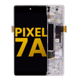 Ecrã OLED com Aro (With Sensor de Impressão Digital ) para Google Pixel 7a 5G (Recondicionado) (Snow)
