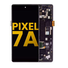 Ecrã OLED com Aro (With Sensor de Impressão Digital ) para Google Pixel 7a 5G (Recondicionado) (Charcoal)