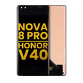 Ecrã OLED sem Aro para Huawei Nova 8 Pro 4G / Nova 8 Pro 5G / Honor V40 (Recondicionado) (Todas as Cores)