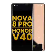 Ecrã OLED sem Aro para Huawei Nova 8 Pro 4G / Nova 8 Pro 5G / Honor V40 (Recondicionado) (Todas as Cores)
