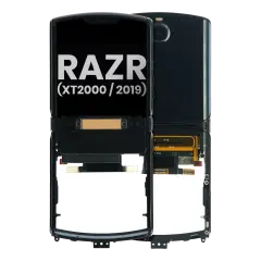 Outer Ecrã OLED com Aro para Motorola Razr (XT2000 / 2019) (OEM Original) (Noir Black)