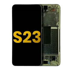 Ecrã OLED com Aro para Samsung Galaxy S23 5G (US & International) (Recondicionado) (Cream)