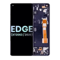 Ecrã OLED com Aro para Motorola Edge 5G (XT2063 / 2020) (OEM Original) (Midnight Magenta)
