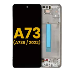 Ecrã OLED com Aro para Samsung Galaxy A73 5G (A736 / 2022) (Recondicionado) (White)