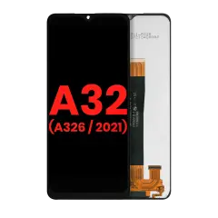 Ecrã LCD sem Aro para Samsung Galaxy A32 5G (A326 / 2021) (All Models) (Compatível Plus) (Awesome Black)