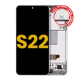 Ecrã OLED com Aro para Samsung Galaxy S22 5G (US & International Version) (Recondicionado) (White)