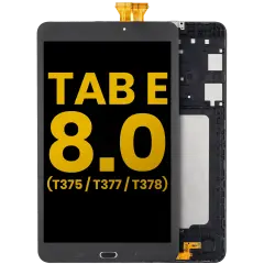 Ecrã LCD com Aro para Samsung Galaxy Tab E 8.0" (T375 / T377 / T378) (2016) (Recondicionado) (Black)