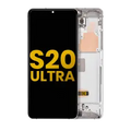 Ecrã OLED com Aro para Samsung Galaxy S20 Ultra 5G (Recondicionado) (Cloud White)