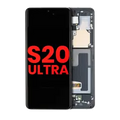 Ecrã OLED com Aro para Samsung Galaxy S20 Ultra 5G (Compatível Plus) (Cosmic Black)