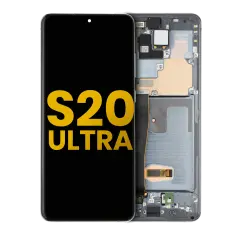 Ecrã OLED com Aro para Samsung Galaxy S20 Ultra 5G (Recondicionado) (Cosmic Gray)