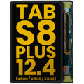 Ecrã OLED sem Aro para Samsung Galaxy Tab S8 Plus 12.4" (X800 / X806 / X808) ( 2022) (Recondicionado) (Black)