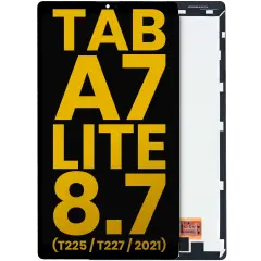 Ecrã LCD sem Aro para Samsung Galaxy Tab A7 Lite 8.7" (2021) (T225 / T227) (Cellular Version) (Recondicionado) (Black)