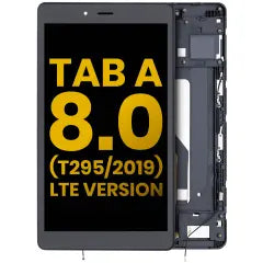 Ecrã LCD com Aro para Samsung Galaxy Tab A 8.0" (T295) (2019) (LTE Version) (Recondicionado) (Black)