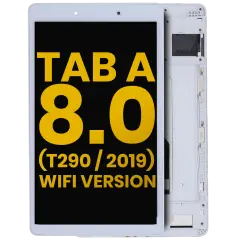 Ecrã LCD com Aro para Samsung Galaxy Tab A 8.0" (T290) (2019) (WiFi Version) (Recondicionado) (White)